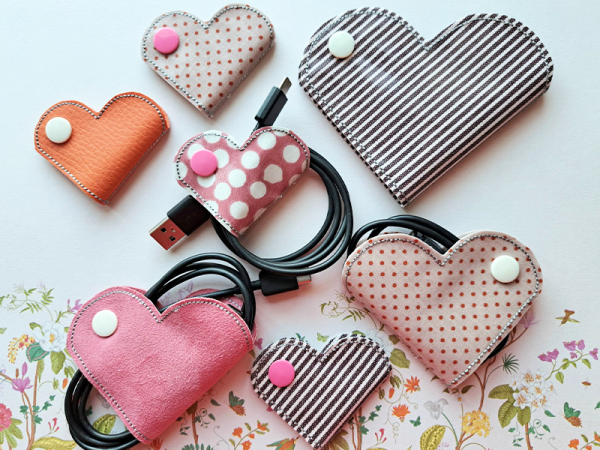 Kabelbinder Herzen - ITH-Stickdatei